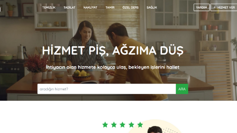 Armut.com benzeri e-ticaret sitesi