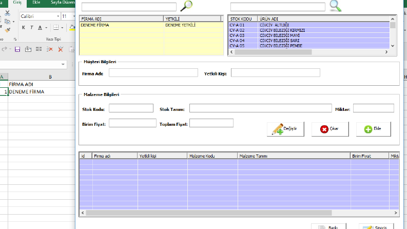 Excel İşleri
