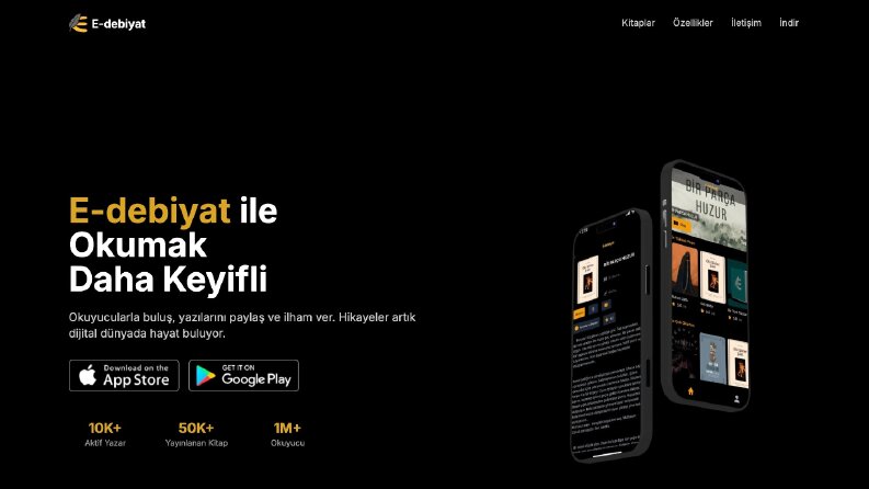Mobil Uygulama Tanıtım Web Sitesi
