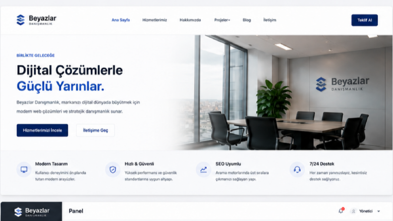 Beyazlar Danışmanlık – Kurumsal Web Sitesi