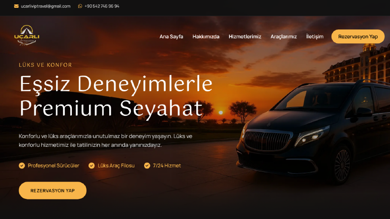 VIP Transfer Websitesi