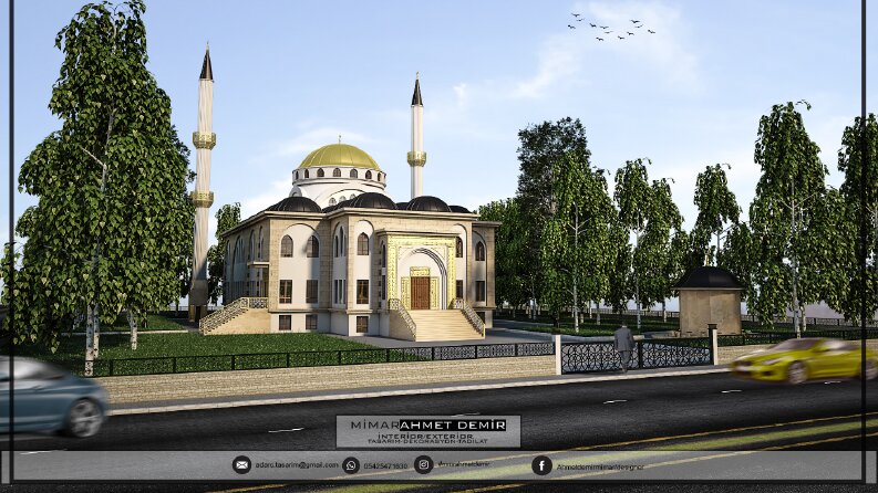 AD Mimarlık 1000 kişilik Cami projemiz