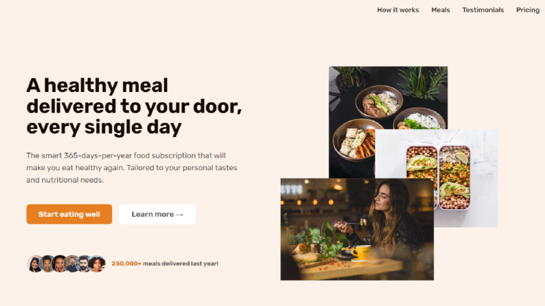 Örnek landing page