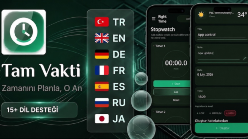 Tam Vakti – Hatırlatıcı ve Alışkanlık Takip Uygulaması