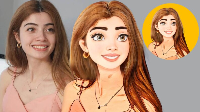 Cartoon tarz karikatür tasarımı