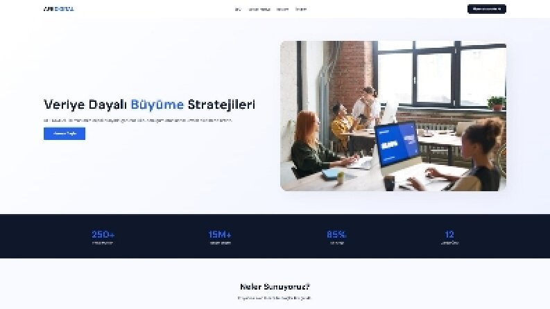Kurumsal Dijital Ajans Web Sitesi Tasarımı