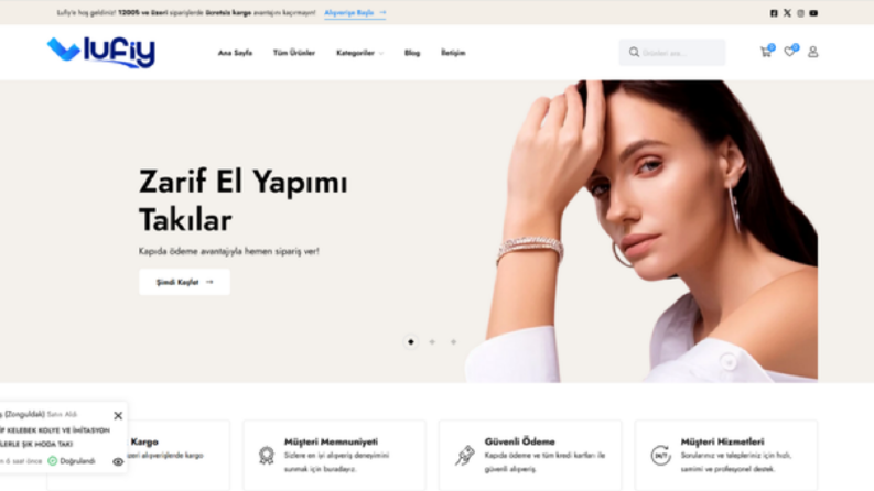 Lufiy E-Ticaret Sitesi — Satış ve Müşteri Deneyimi Odaklı