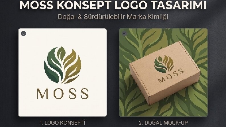Doğal ve Minimalist Marka Logosu (MOSS)
