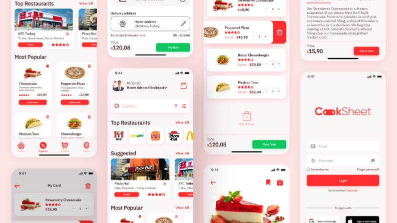 Food Delivery App 🍕 CookSheet