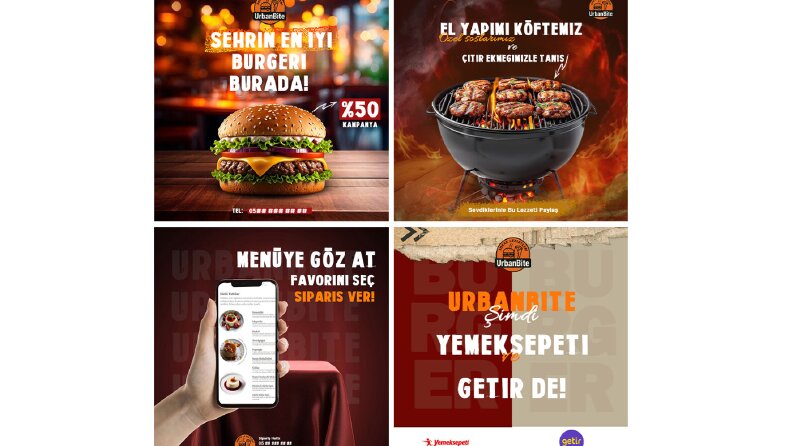 Restoran kampanya Sosyal medya tasarımı