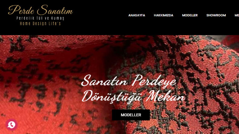 Perde Sanatım Hizmet tanıtım Web sitesidir.
