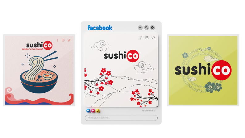 Sushi.co - Sosyal Medya Tasarımları