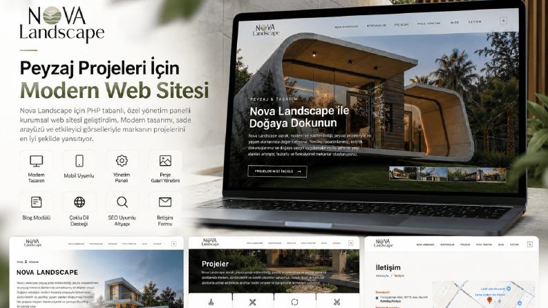 Nova Landscape – PHP Tabanlı Kurumsal Web Sitesi