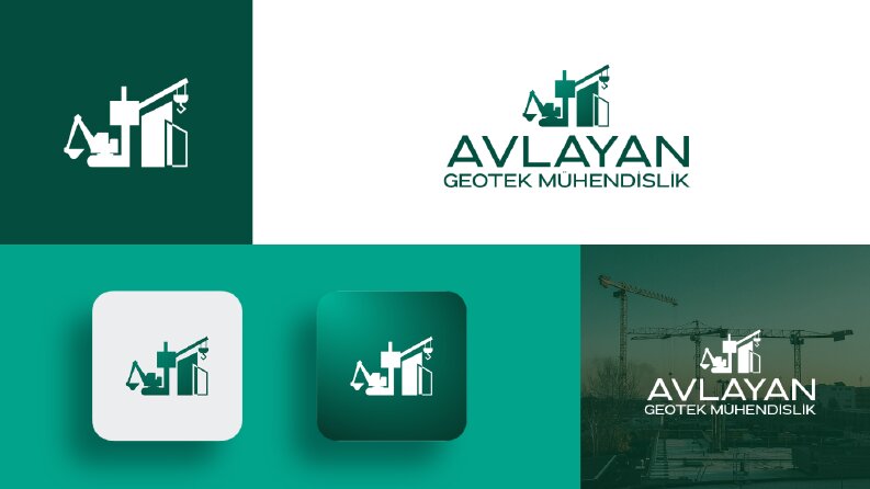 Avlayan Geotek Mühendislik Logo Tasarım Çalışması