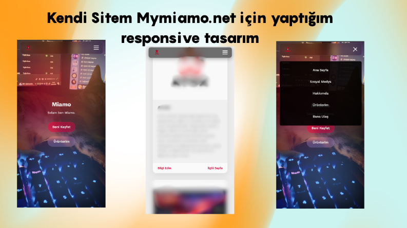 Kendi sitem mymiamo.net için Responsive tasarımı
