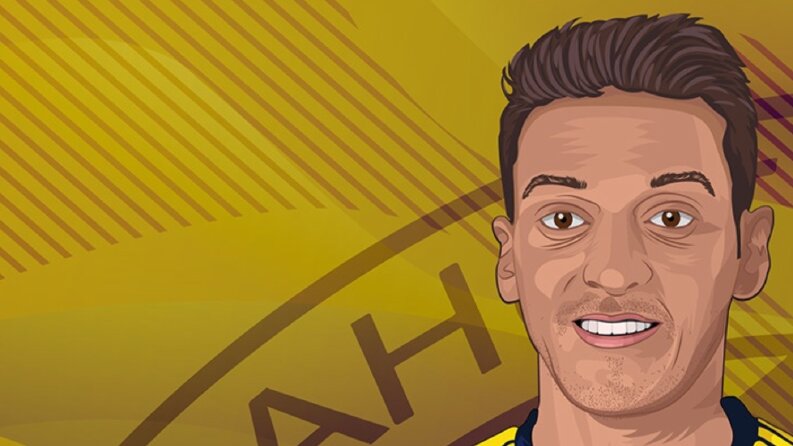 Mesut Özil Vektörel Portre