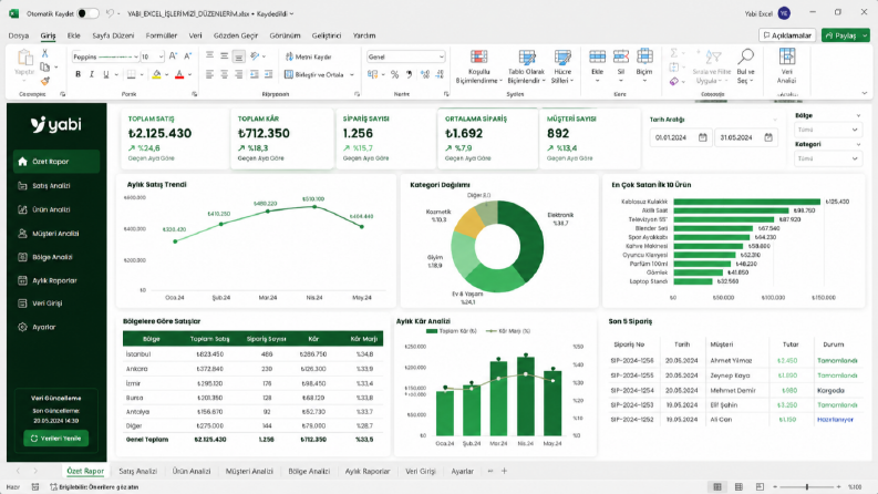Yabi Excel Suite — Akıllı Excel Otomasyon Sistemleri