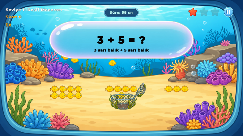 Denizmatik – Çocuklar İçin Eğitici Matematik Oyunu