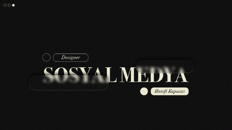Sosyal Medya Tasarımları