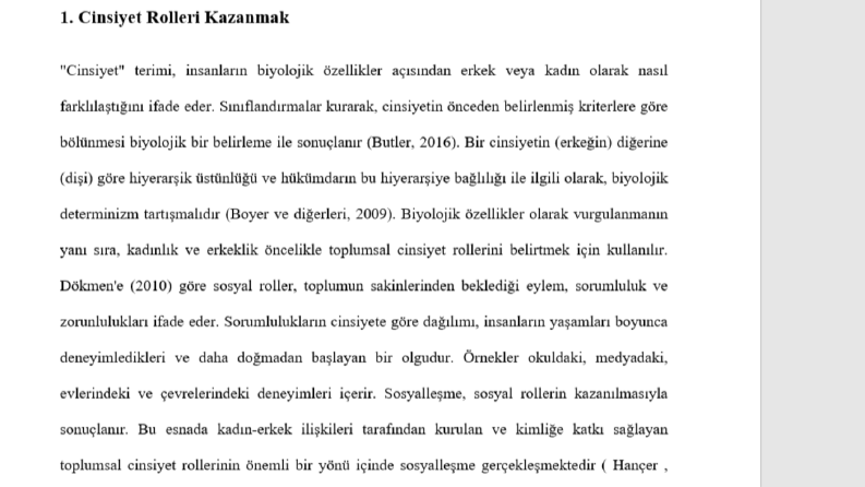 Tez konusunda yardımcı oldum