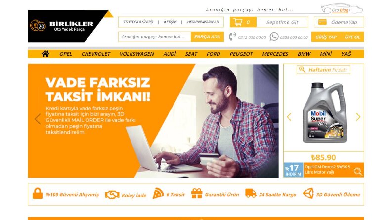 PSD to HTML | Birlik Oto