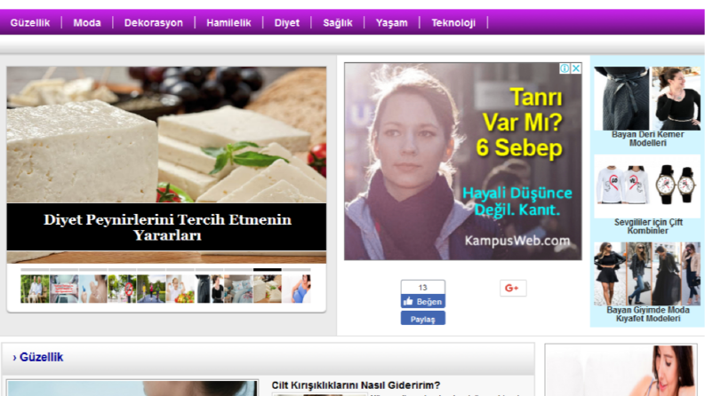 9 siteden