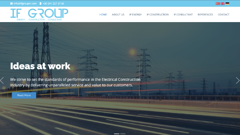 IF Group Kurumsal Web Sitesi