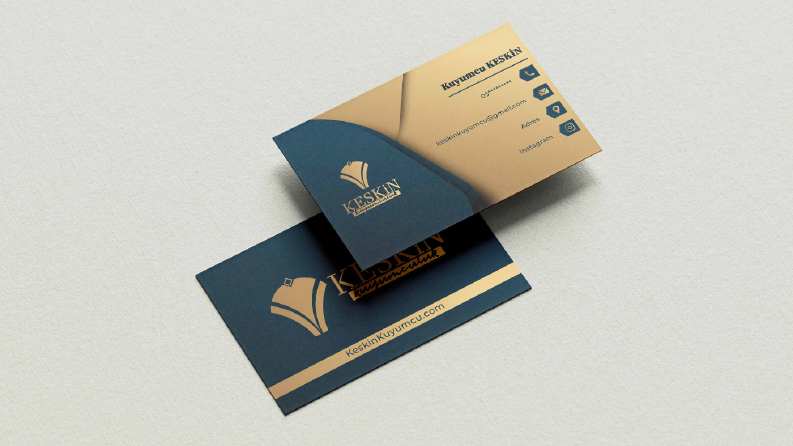 Keskin kuyumculuk kurumsal kartvisit tasarımı