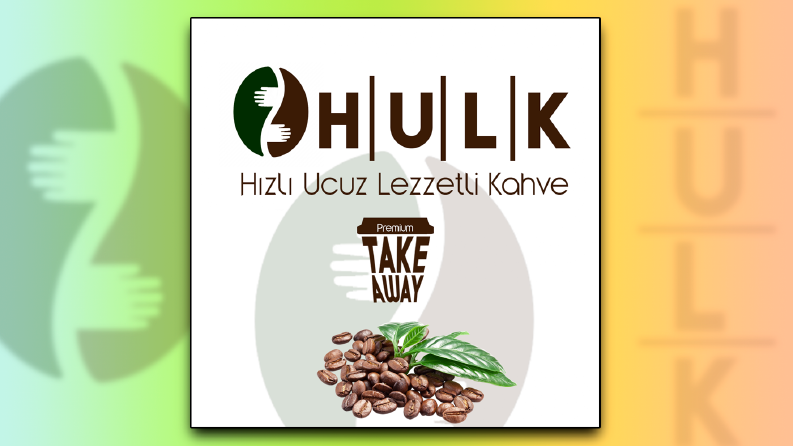 H U L K Coffee Broşür Tasarımı