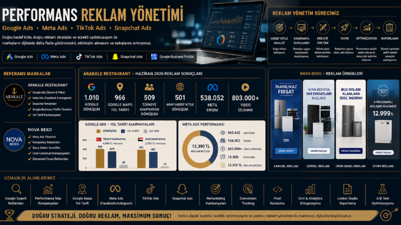 Google Ads, Meta ve TikTok Reklam Yönetimi