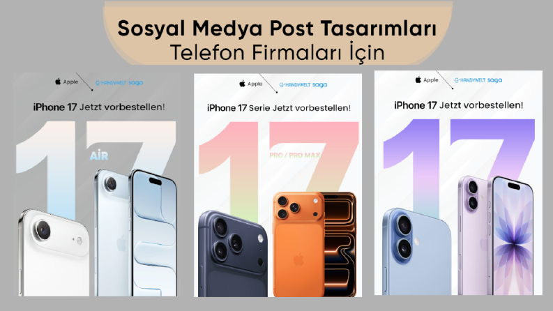 Sosyal medya post tasarımları telefon firmaları için.