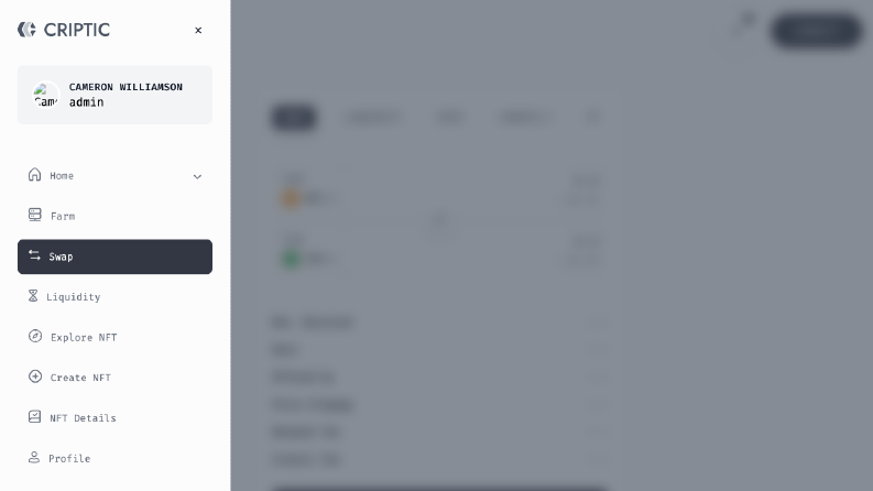 Swap Page Responsive Menu