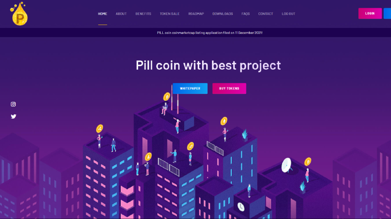 Pill Community - Tanıtım sitesi