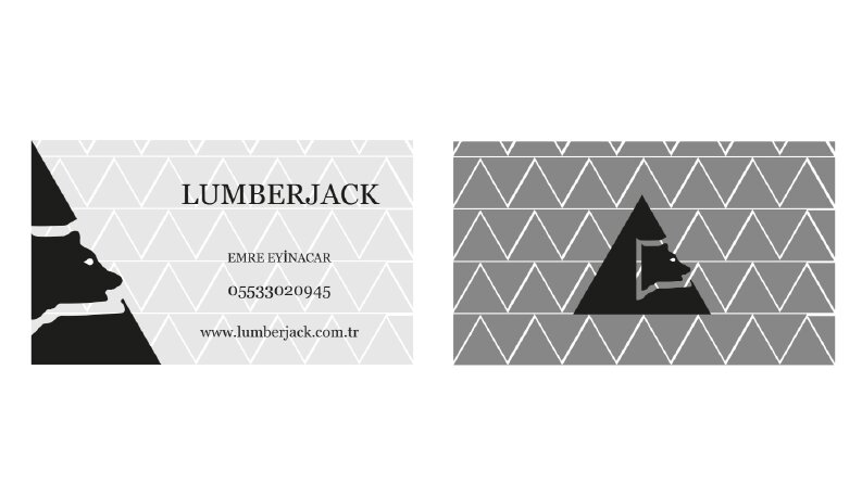 lumberjack kartvizit tasarımı