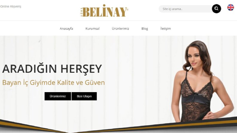 Belinay Bayan İç Giyim Web Sitesi