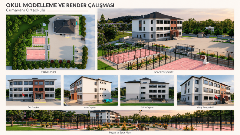 Okul - Modelleme Çalışması