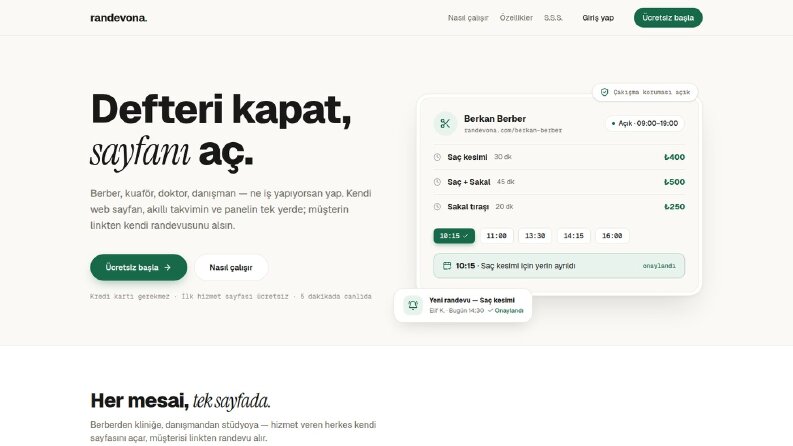 Randevona - Çok Kiracılı Randevu Platformu