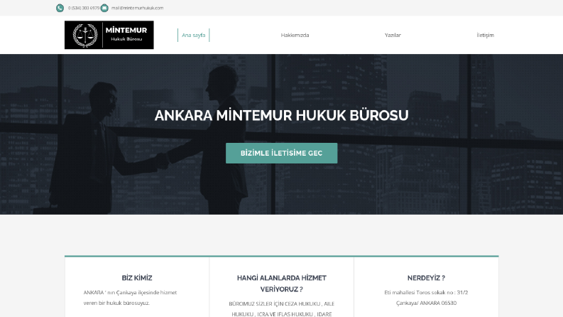 Avukatlar icin responsive wordpress web sitesi