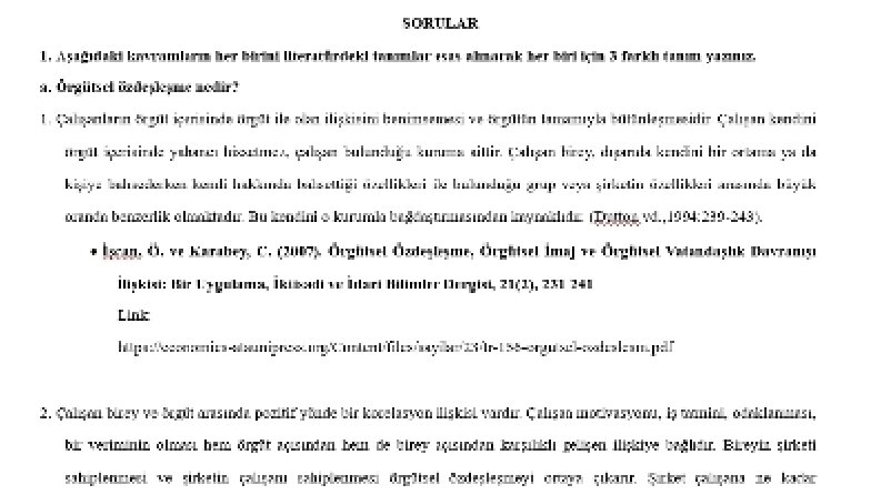 Psikoloji metin düzenleme 