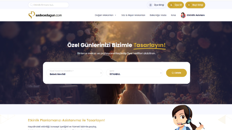 SadeceDugun.com – Düğün Planlama Platformu