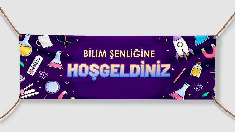 Bilim Fuarı Branda Tasarımı