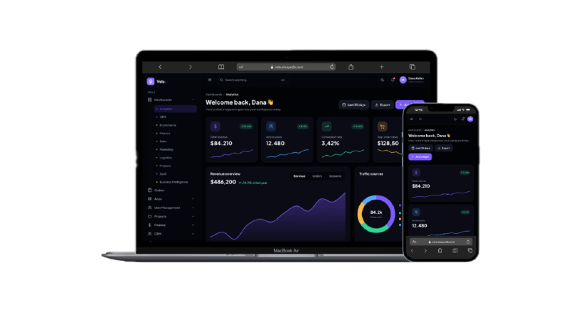 İsteğe Özel Admin Dashboard ve Yönetim Paneli Kodlayabilirim