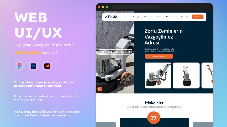 Atay Zemin - Web UI/UX Çalışması