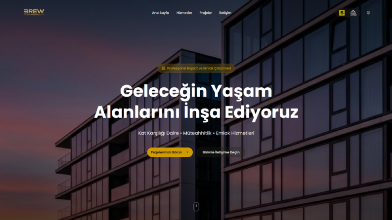 Gayrimenkul Danışmanlığı–Kurumsal Web Sitesi Tasarımı
