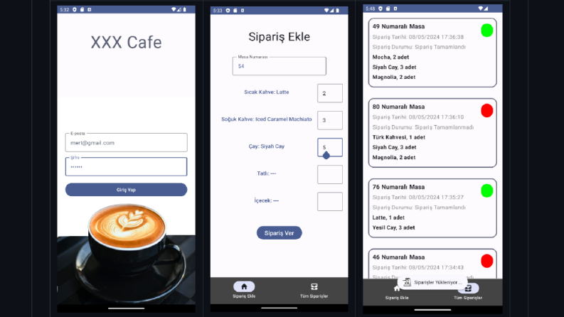 Barista Otomasyonu Uygulaması
