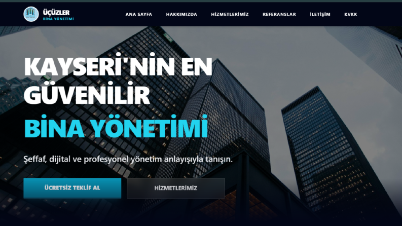 Üçüzler Bina Yönetimi Web Projesi