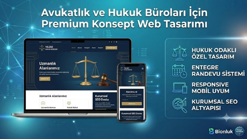 Avukatlık ve Hukuk Büroları İçin Premium Konsept Web Tasarım