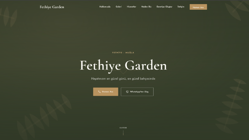 Düğün Salonu Web Sitesi