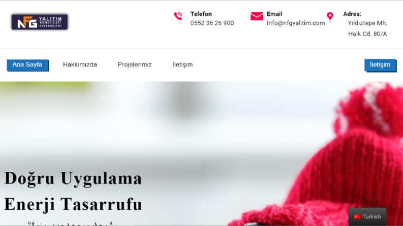 NFG Yalıtım Kurumsal Sitesi