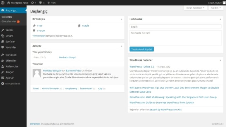 Wordpress kurulum